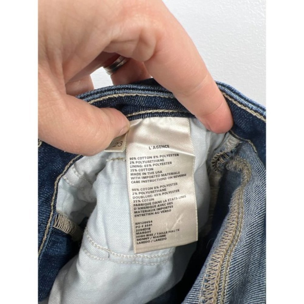 L'Agence Margot High Rise Women's Skinny Denim Jeans Laredo Size: 23 NWOT - Picture 6 of 7